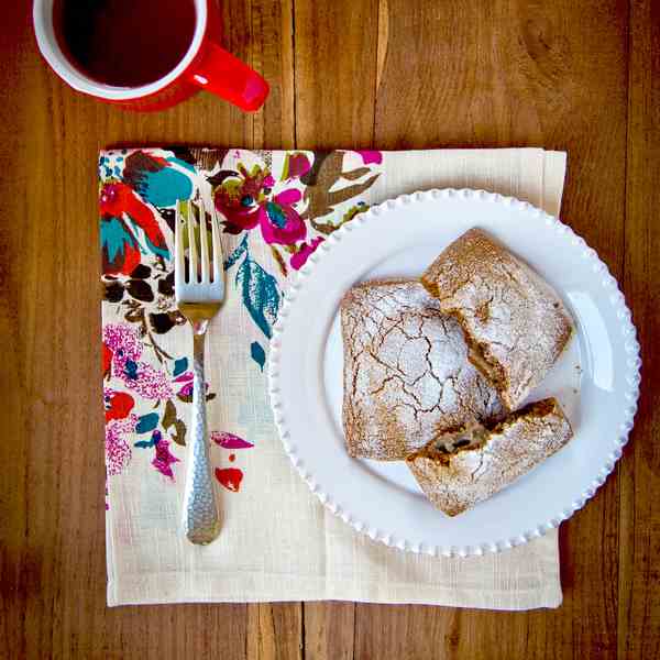 Gingerbread Pastry w/Bourbon Pear Filling