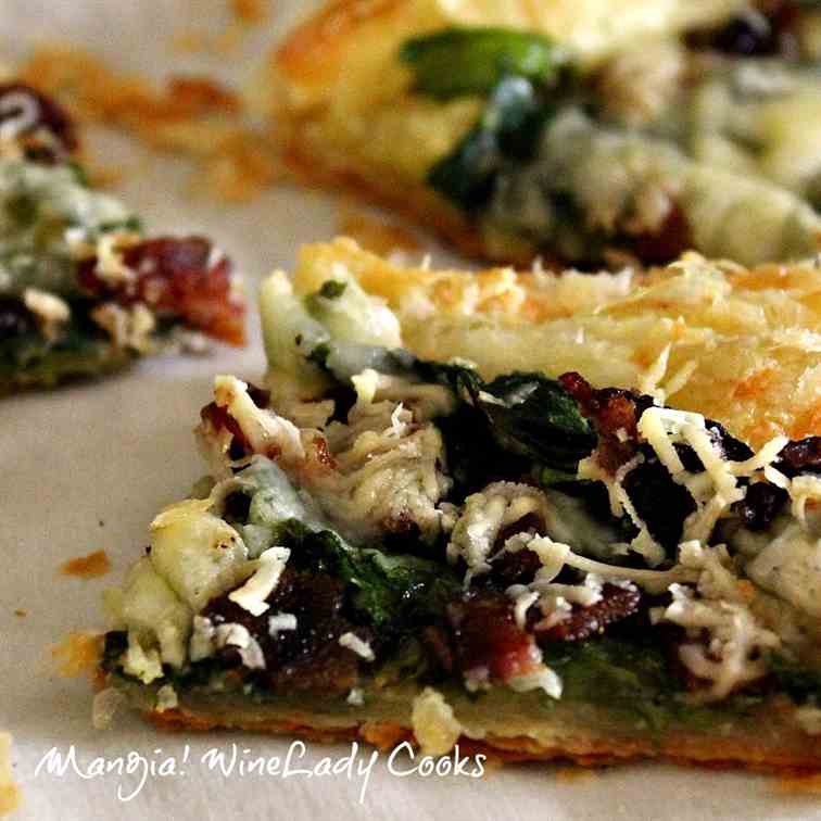 Spinach Bacon Tart