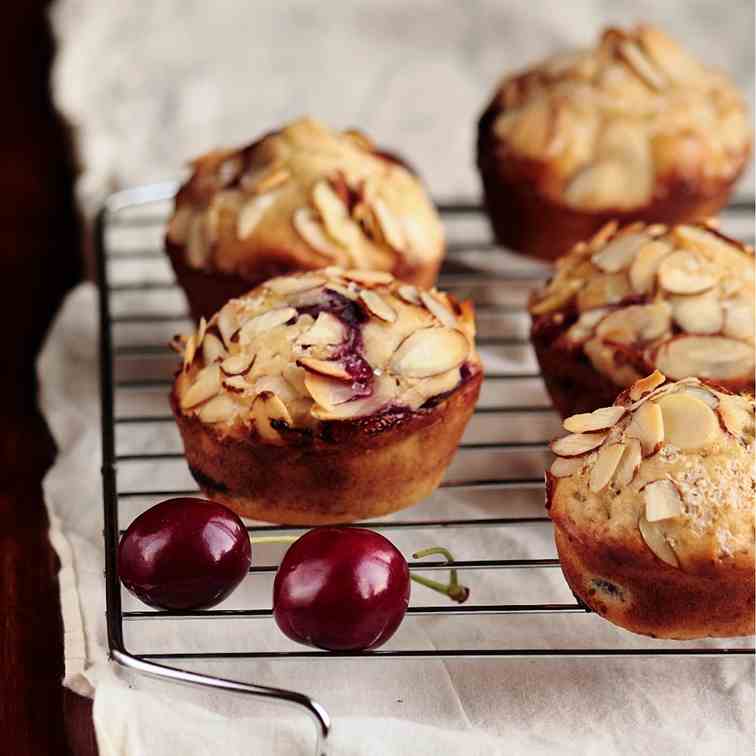 Cherry Almond Muffins