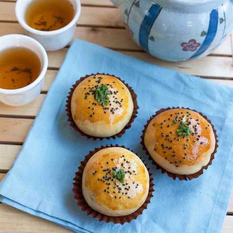 Honeyed Pork Buns (Baked Char Siu Bao)