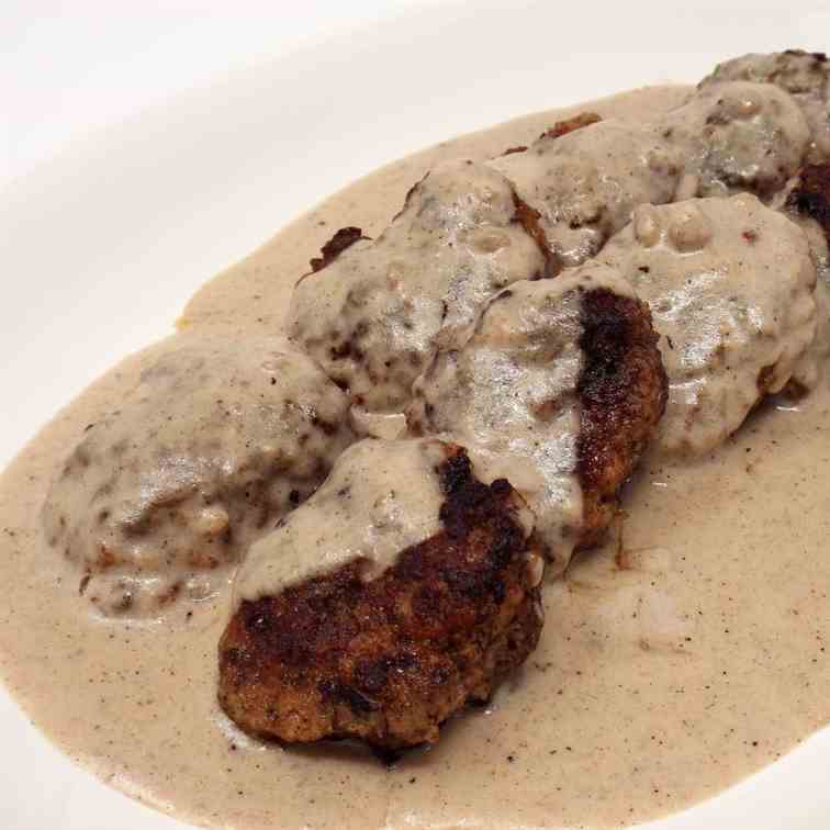 Frikadeller (Danish Meatballs) and Gravy