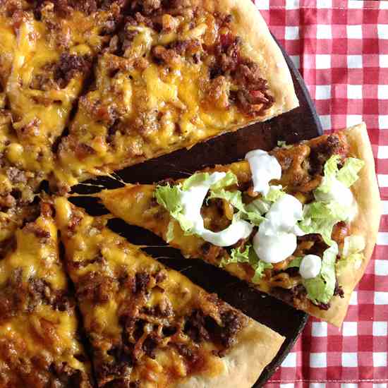 Cheeseburger Pizza