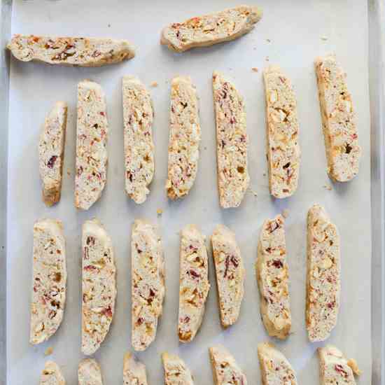 Strawberries and Cream Biscotti