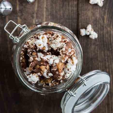 Chocolate Toffee Popcorn