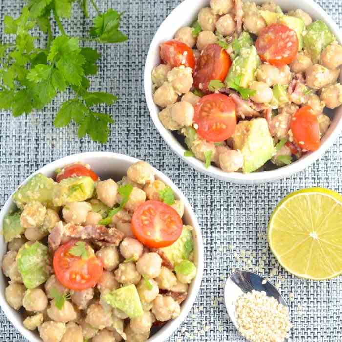 Avocado, Bacon and Chickpea Salad