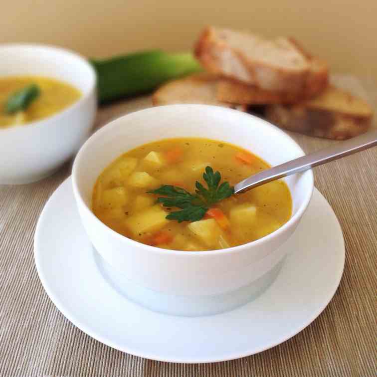 Leek and potato soup