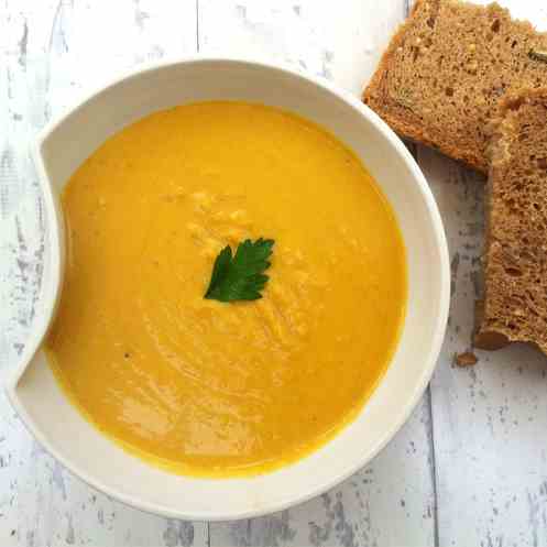 Red Lentils & Carrots Coconut Soup