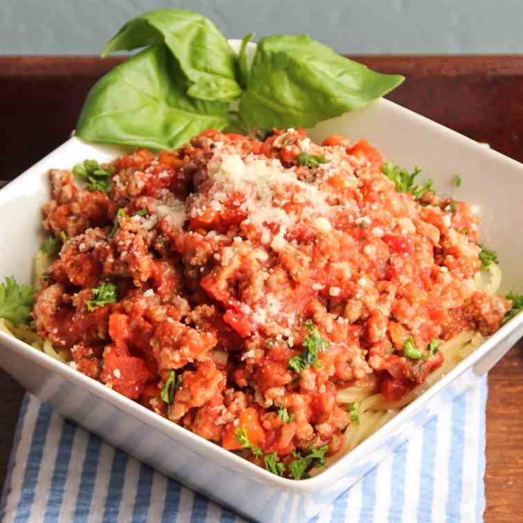 Turkey Bolognese