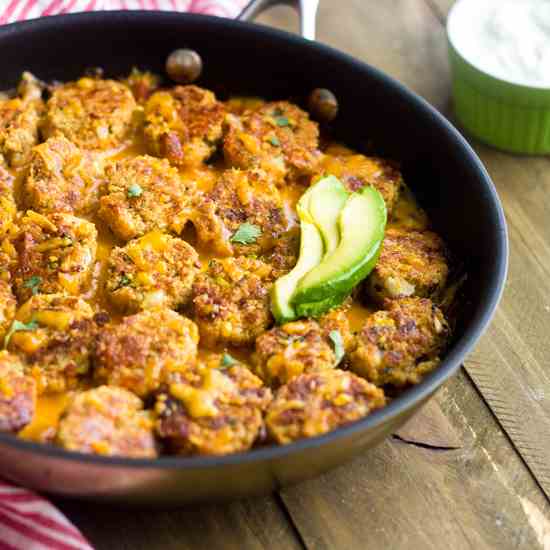 Cauliflower Tater Tot Casserole