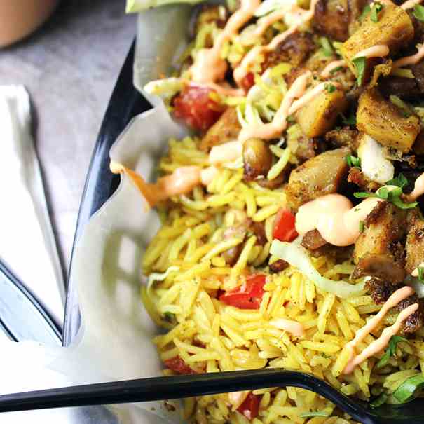 Halal Cart Chicken - Rice