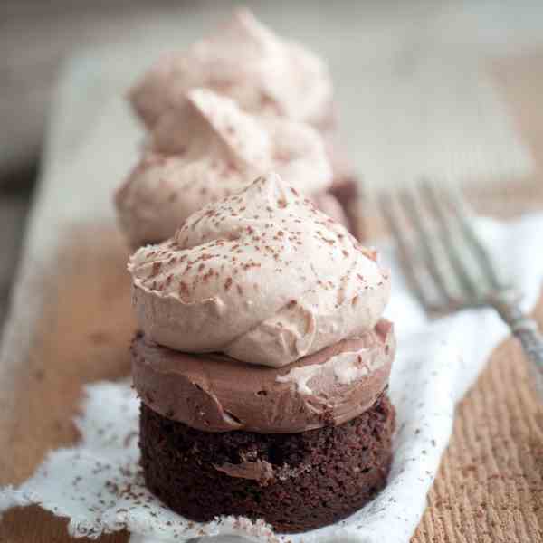 Triple Chocolate Mousse Brownies