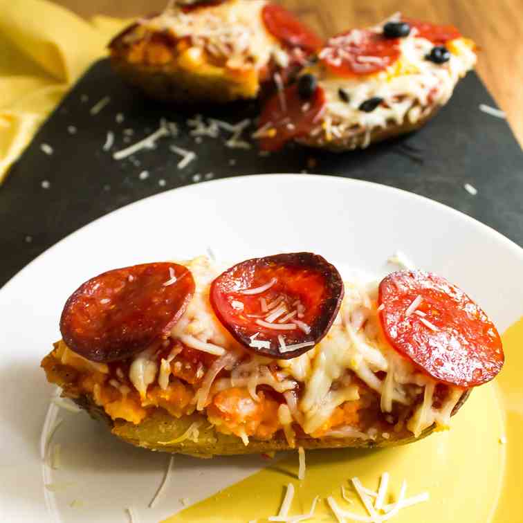 Pizza Baked Potato Skins