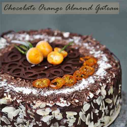 Chocolate Orange Almond Gateau