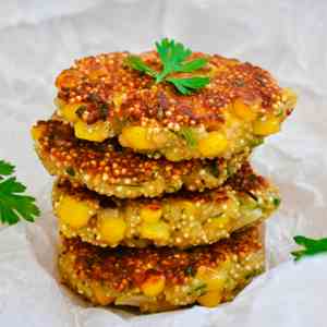 Quinoa Patties with Sweet Corn 