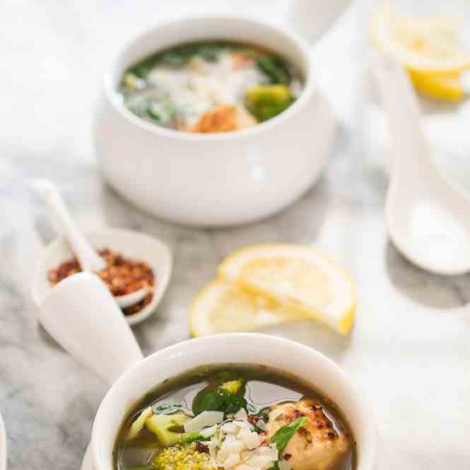 Turkey Meatball Vegetable Soup