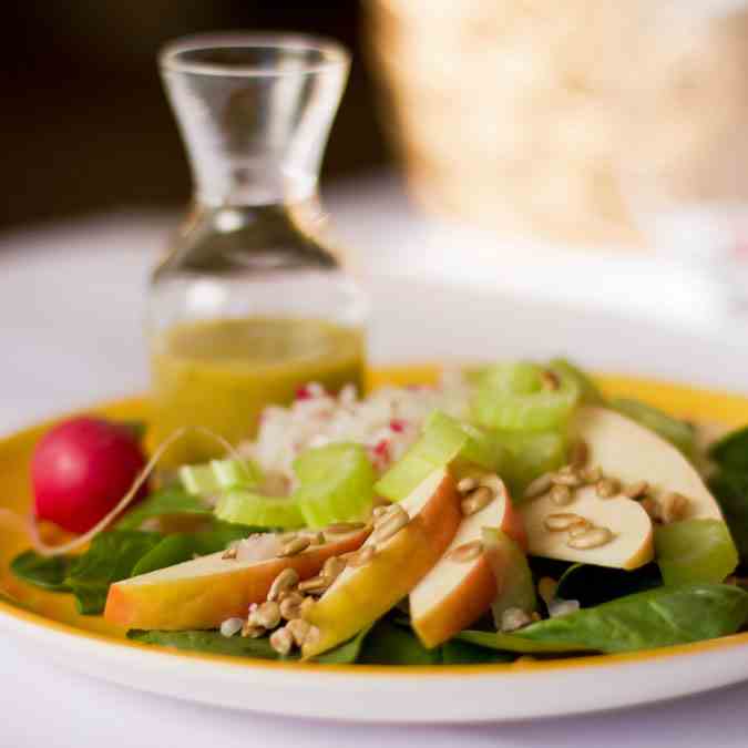 Apple Salad with Green Chile Dressing