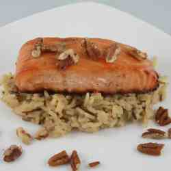 Honey and Pecan Glazed Salmon