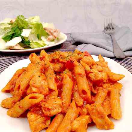 One Pot Manly Cheesy Chicken Penne