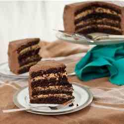 Chocolate Peanut Butter Layer Cake