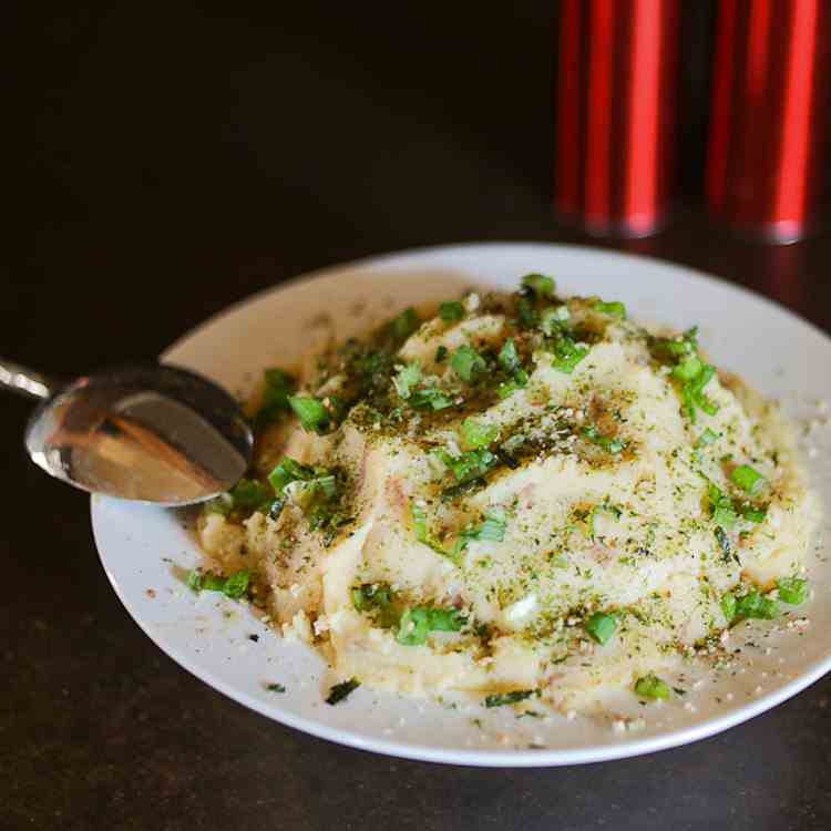 Smashed Potatoes - Asian Style