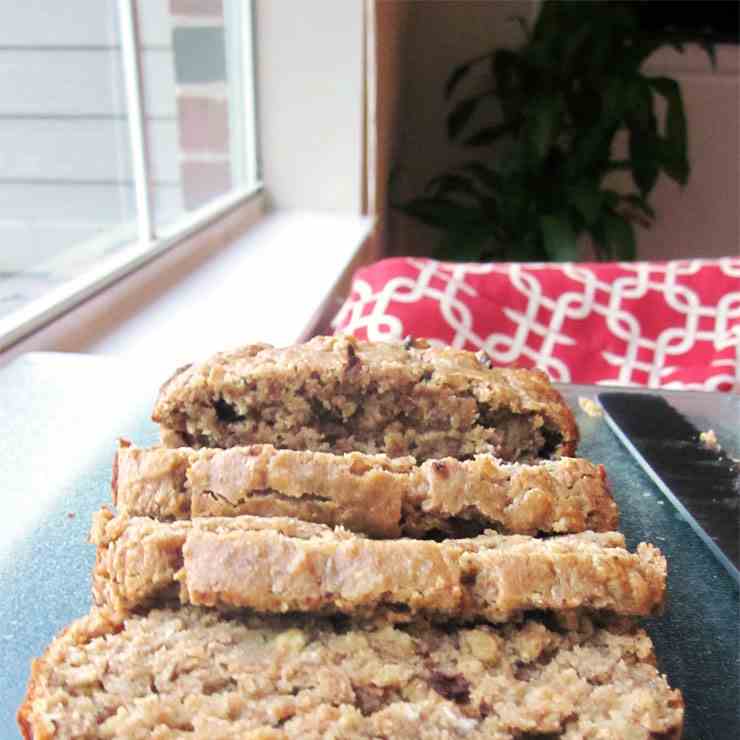 Oatmeal peanut butter banana bread