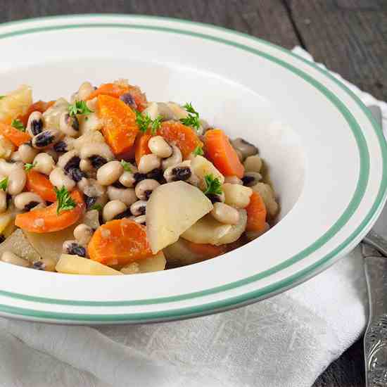 Vegetarian black-eyed pea stew