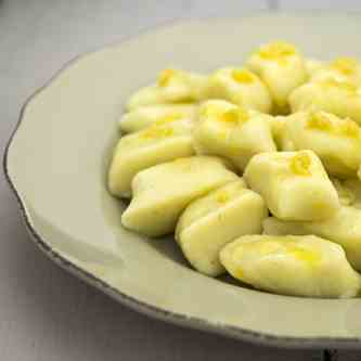 Potato Dumplings with Buttered Breadcrumbs