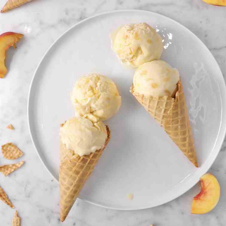 Peaches and Cream Ice Cream