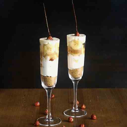 Banoffee with Candied Hazelnuts