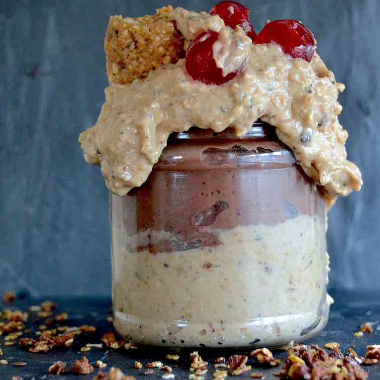 Cherry-choco cookie dough smoothie