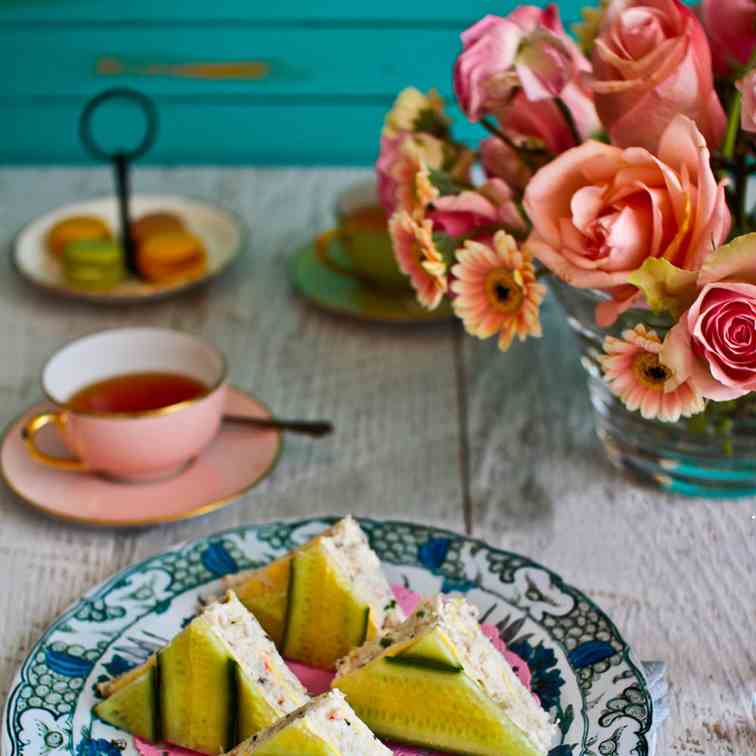 Elegant Crab - Cucumber Sandwiches 