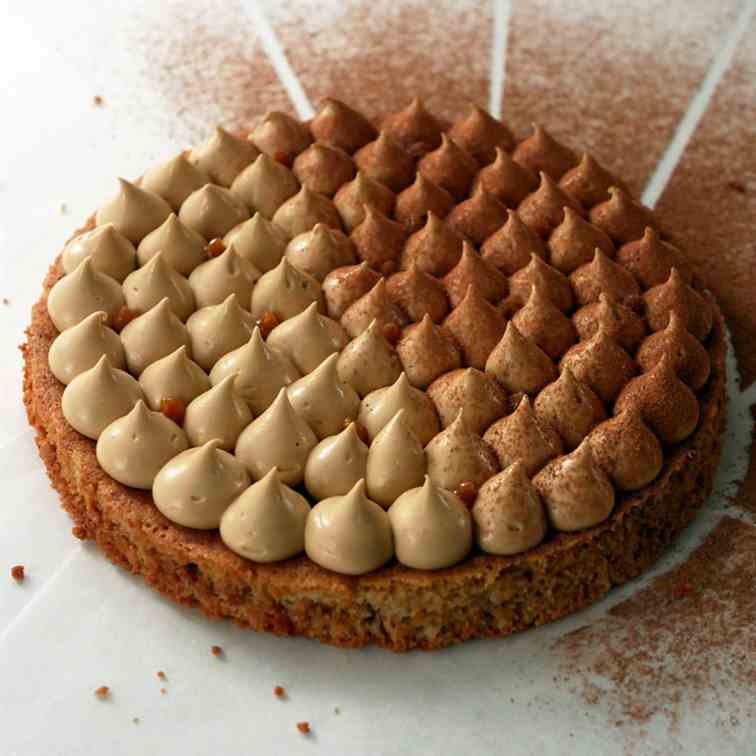 Hazelnut Cake with Coffee Chantilly