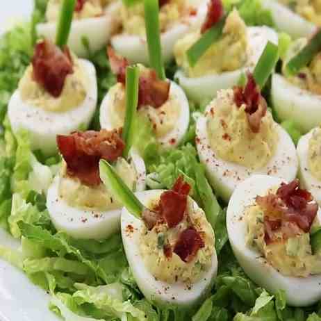 Bacon Cheddar Deviled Eggs Recipe