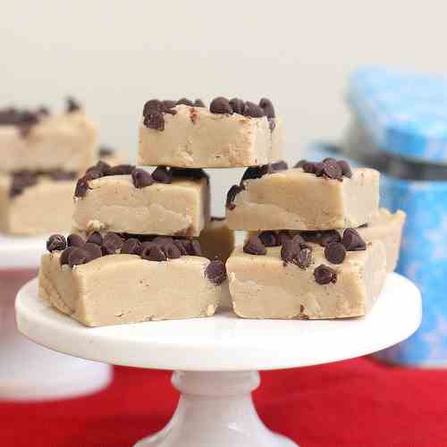 Chocolate Chip Cookie Dough Fudge