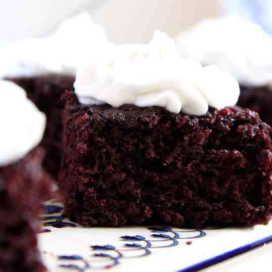 Vegan Brownies with Coconut Cream