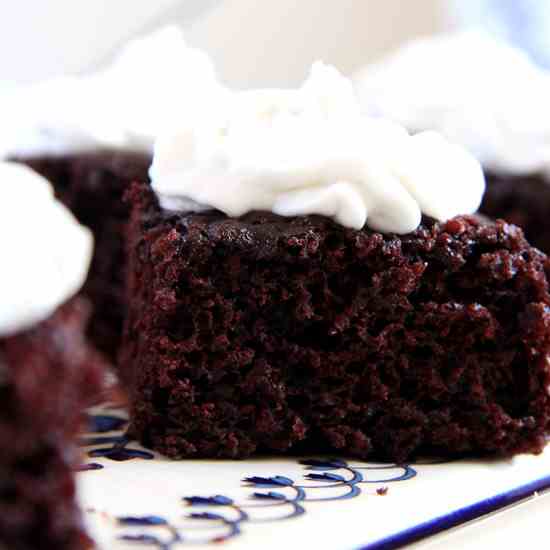 Vegan Brownies with Coconut Cream