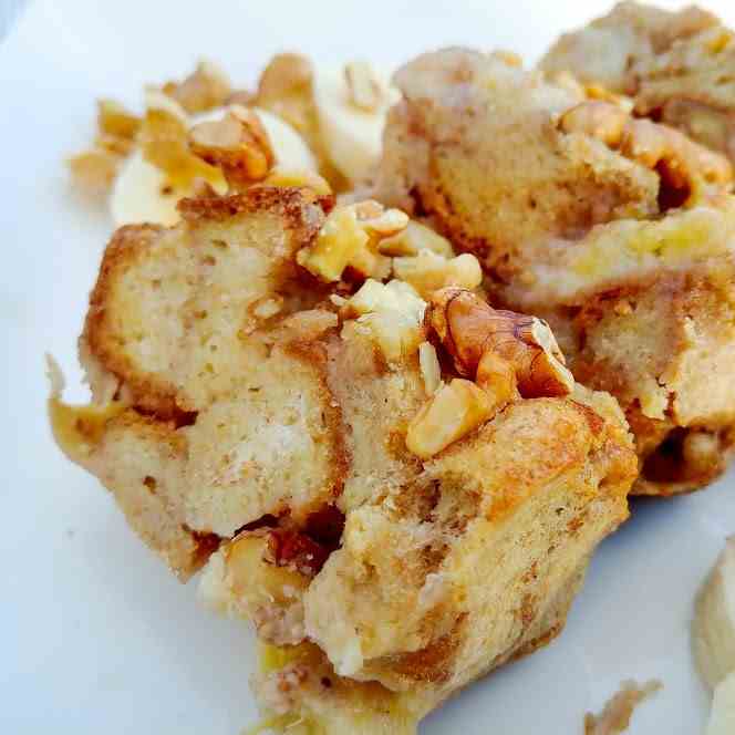 Maple Banana Nut French Toast Bake