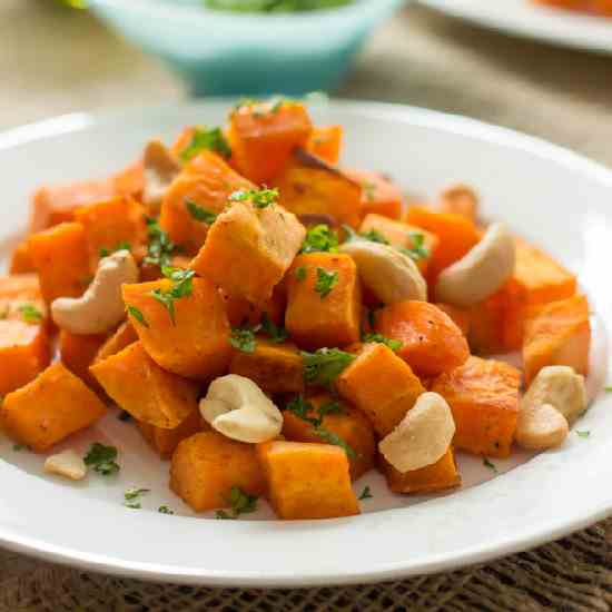 Baked Sweet Potato with Cashew