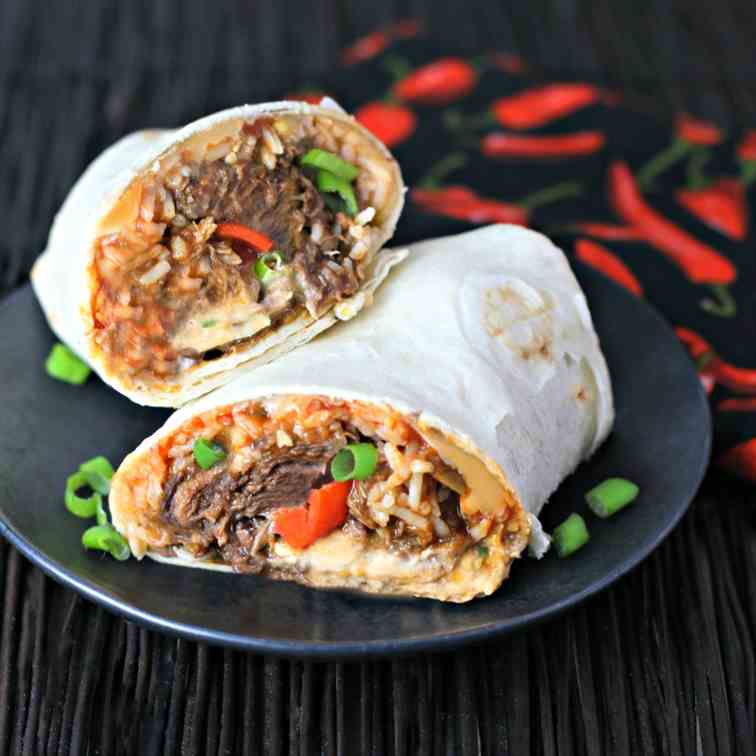 Cheesy Beef Burrito