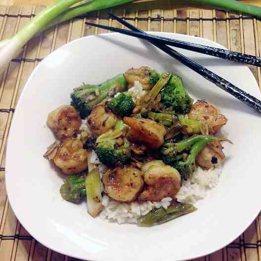 Shrimp and Broccoli Stir-Fry