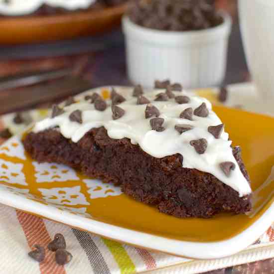 Frosted Chocolate Banana Scones