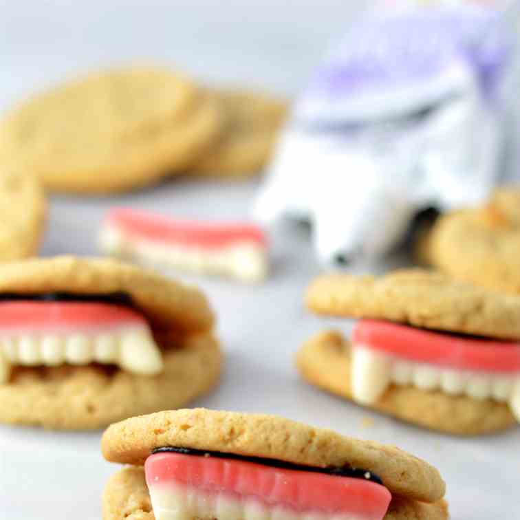 Peanut Butter Vampire Cookies