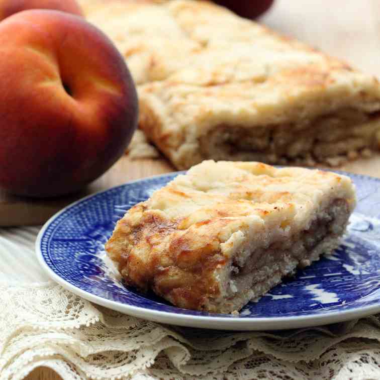 Peach Cobbler Strudel (V, GF)