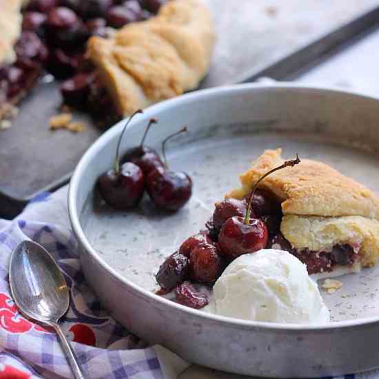 Bourbon Soaked Cherry Pie