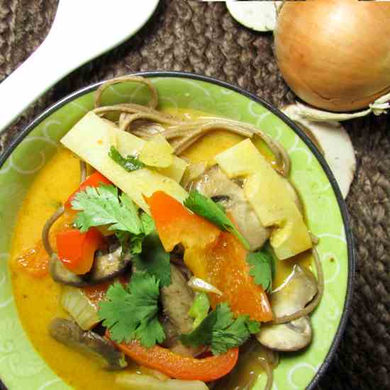 Thai Coconut Sriracha Soup