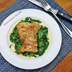 Chicken Thighs with Shallots and Spinach