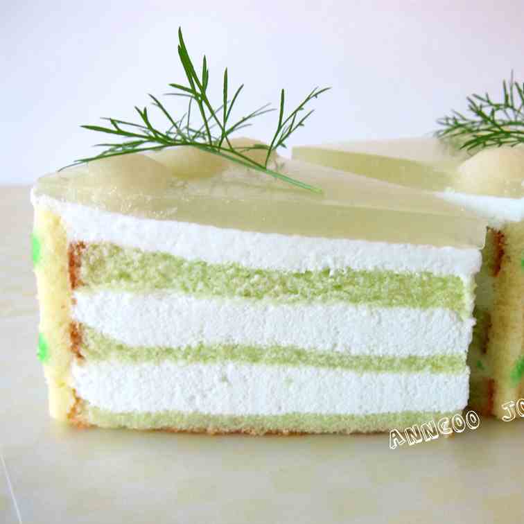 Honeydew Mousse Cake