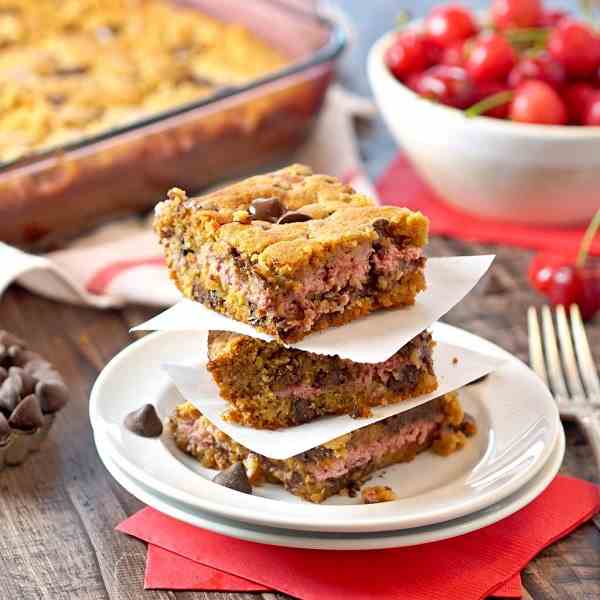 Cherry Cheesecake Cookie Bars