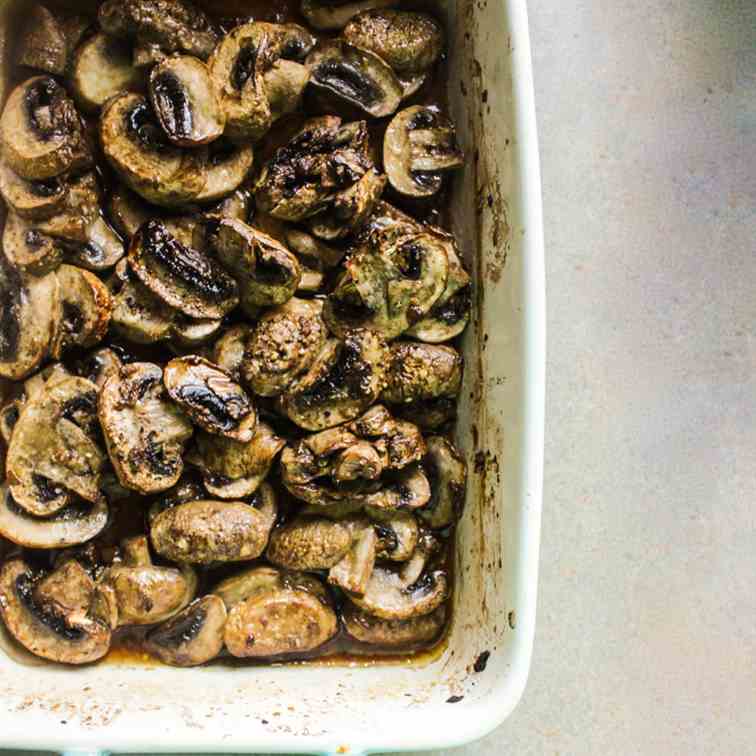 Roasted Teriyaki Mushrooms 