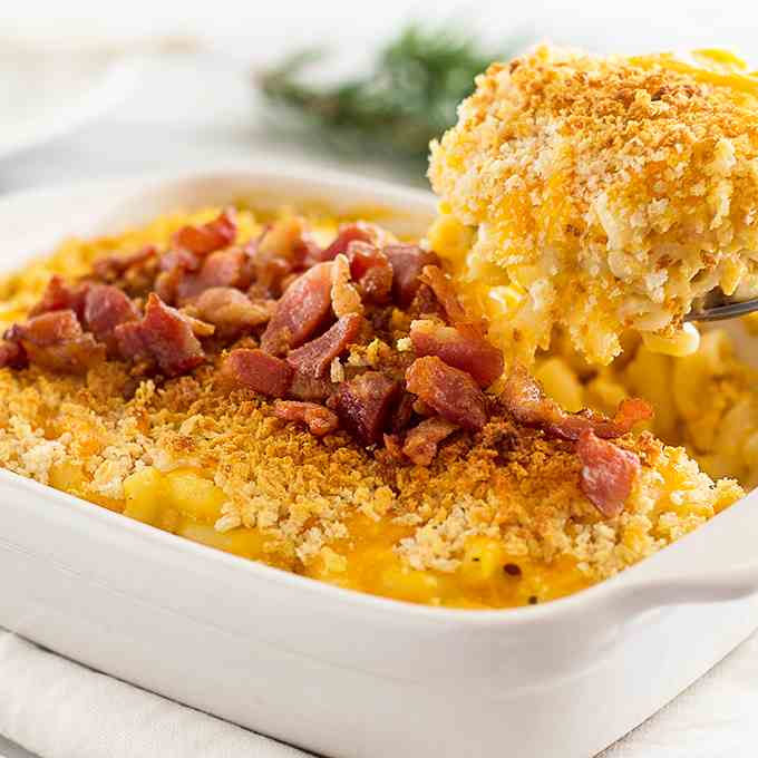 Bacon Butternut Squash Mac and Cheese